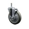 Service Caster 5'' Gray Polyurethane Wheel Swivel 7/16'' Grip Ring Stem Caster with Brake SCC-GR20S514-PPUB-TLB-716138 - alternate 1
